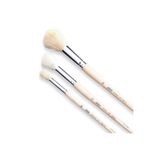 Pebeo Yayınları Pebeo Ponpon Mop,Varak,Kaynaştırma ve Tonlama Fırça Beyaz Keçi Kılı Seri 758 AL No:10-14-20 3'lü Set