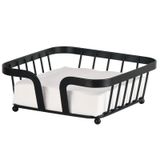 Peçetelik, Masa için Peçete Tutacağı, Kağıt Peçeteler için Mutfak Peçeteleri Tutucuları, Masa Siyah Peçeteler, Modern Yemek Masası Dekor Peçeteleri Tutacağı, Metal Kağıt Havlu Tutacağı, Masa Siyah
