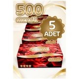 Peçito "500" Çift Katlı Pratik Mendil Çek Kullan Kutu Mendil (5ADET)x(100MENDİL)