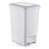 Pedallı Çöp Kovası 15 Lt Slim Beyaz