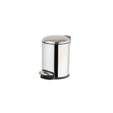Pedallı Parlak Nikel Çöp Kovası 5 Lt / 310X230X205 Mm