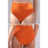 Peddon Regl Dönemine Özel Konforlu Pedkini Mayo Altı Eco Friendly Swimwear Süper Emici Yüksek Bel Bikini Altı Turuncu Regl Mayosu