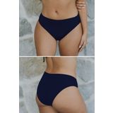 PEDDON Regl Dönemine Özel Konforlu Pedkini Mayo Altı Süper Emici Düşük Bel Bikini Altı Lacivert Regl Mayosu