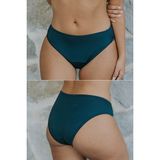 Peddon Regl Dönemine Özel Konforlu Pedkini Mayo Altı Süper Emici Düşük Bel Bikini Altı Yeşil Regl Mayosu - XS - Petrol Yeşili