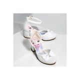pediashoes KIZ ÇOCUK BEYAZ RENK RAHAT TOPUKLU PRENSES AYAKKABISI