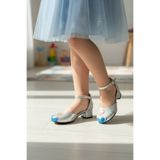 pediashoes Kız Çocuk Elsalı Minik Topuklu Abiye Prenses Ayakkabısı