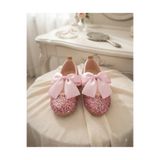 pediashoes KIZ ÇOCUK PEMBE RENK PAPYON FİYONKLU ORTOPEDİK KAYMAZ TABANLI ŞIK BABET