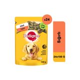 Pedigree 24x100 gr Yetişkin Sığırlı Köpek Maması