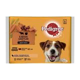 Pedigree 4x100 gr Multipack Biftek Kuzu Hindi Havuç Köpek Poşet Köpek Maması