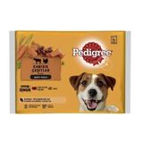 Pedigree 4x100 gr Sığır Etli Kuzulu ve Hindili Köpek Yaş Maması