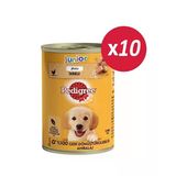 Pedigree Junior Tavuklu Yavru Konserve Köpek Maması 400 Gr*10 Adet