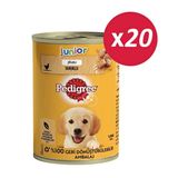 Pedigree Junior Tavuklu Yavru Konserve Köpek Maması 400 Gr*20 Adet