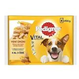 Pedigree Multipack Pouch Sığır Etli Kuzulu Hindi ve Havuçlu 4x100 gr 6 Adet Köpek Konservesi