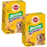 Pedigree Pedigre Biscrok Multi Mix Köpek Ödül Bisküvisi 2 x 500 gr Sağlıklı ve Lezzetli Ödül - 2 Adet - Kahverengi