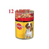 Pedigree Sığır Etli Biftekli 12x400 gr Konserve Köpek Mamasi