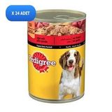 Pedigree Sığır Etli jöle İçinde 24x400 gr Yetişkin Köpek Konserve