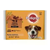 Pedigree Sığır & Kuzu ve Hindili & Havuçlu 4x100 gr Yetişkin Köpek Maması