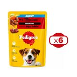 Pedigree Sığır ve Kuzu Etli 100 gr Yetişkin Köpek Maması x 6 Adet