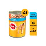 Pedigree Tavuklu 24x400 gr Yavru Yaş Konserve Köpek Maması