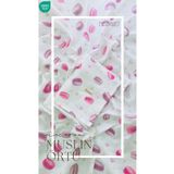 Pedimu Macaron Desenli Müslin Örtü Organic Pembe Müslin Bebek Battaniyesi