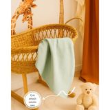 Pedimu Müslin Örtü – Müslin Bebek Battaniyesi – Unisex – Düz – 75×75 cm - Açık Yeşil