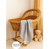 Pedimu Müslin Örtü – Müslin Bebek Battaniyesi – Unisex – Düz – 75×75 cm - Gri