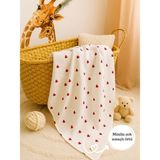 Pedimu Müslin Örtü – Müslin Bebek Battaniyesi – Unisex – Düz – 75×75 cm - Kırmızı