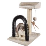 PEEKAB Kedi tırmalama sonrası kedi kulesi ağacı ve kediler kemer kendini damat masaj fırçası Kitty topu oyuncaklar yavru kedi ve küçük kediler için