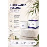 Peeling Illuminating Arındırıcı Ve Nemlendirici Tuz Tanecikli Bakım Jeli, Ayak Ve Vücut İçin, Spirulina, Shea Butter, Tamanu Oil, Coconut Oil