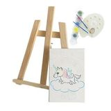 Pegasus Çocuk Ressam Seti - 30X40 cm Önçizimli Tuval, 2 Adet Fırça, Palet, Boyalar ve Şövale