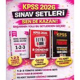 Pegem 2026 KPSS Genel Yetenek Genel Kültür Türkiye Geneli 1-2-3 (3'lü Deneme Seti) & Yediiklim KPSS Deneme & Yargı Parag
