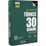 Pegem 2026 Kpss Tüm Adaylar İçin Türkçe 30 Deneme Çözümlü Pegem Akademi Yayınları