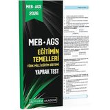 Pegem 2026 Meb-Ags Eğitimin Temelleri, Türk Milli Eğitim Sistemi Yaprak Test Pegem Akademi Yayınları