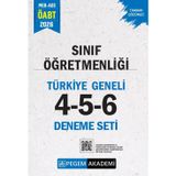 Pegem 2026 Öabt Meb-Ags Sınıf Öğretmenliği Türkiye Geneli 3 Deneme (4-5-6) Pegem Akademi Yayınları