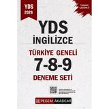 Pegem 2026 Yds İngilizce Türkiye Geneli 3 Deneme Çözümlü (7-8-9) Pegem Akademi Yayınları