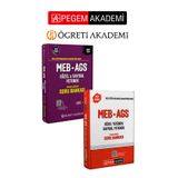 PEGEM AKADEMİ 2025 MEB-AGS Soru Bankası Tamamı Çözümlü Sözel-Sayısal Yetenek + 2026 MEB AGS Soru Ba