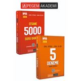 PEGEM AKADEMİ 2026 KPSS Genel Yetenek Genel Kültür Efsane 5000 Tamamı Çözümlü Soru Bankası + 2026 K