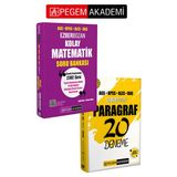Pegem Akademi Ags Kpss Ales Dgs Kolay Matematik Soru Bankası + Ag