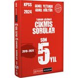 Pegem Akademi KPSS Genel Yetenek Genel Kültür 2019-2023 Tam Çözümlü Çıkmış Sorular 5 Yıllık Set