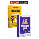 PEGEM AKADEMİ KPSS TYT MSÜ 222 Soruda Dil Bilgisi Tamamı Çözümlü Özgün Sorular + AGS-KPSS-ALES-DGS Ezberbozan Paragraf Tamamı Video Çözümlü Soru Bankası Seti (2.Kitap)