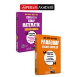 PEGEM AKADEMİ Paragraf Çıkmış Sorular + AGS KPSS ALES DGS Kolay Matematik Soru Bankası Seti (2.Kita