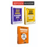 PEGEM AKADEMİ Paragraf Çıkmış Sorular +KPSS TYT MSÜ 222 Soruda Dil Bilgisi Tamamı Çözümlü Özgün Sorular+ AGS KPSS ALES DGS 222 Soruda ParagrafSeti (3.Kitap)