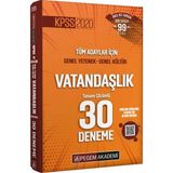 Pegem Akademi Yayıncılık 2020 KPSS Genel Yetenek - Genel Kültür Vatandaşlık 30 Deneme