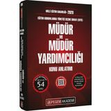 Pegem Akademi Yayıncılık 2020 MEB Müdür ve Müdür Yardımcılığı (EKYS) Sınavlarına Hazırlık Kitabı Konu Anlatımlı