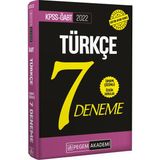 Pegem Akademi Yayıncılık 2022 ÖABT Türkçe Öğretmenliği Tamamı Çözümlü 7 Deneme