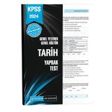 Pegem Akademi Yayıncılık 2024 Kpss Genel Yetenek Genel Kültür Tarih Yaprak Test