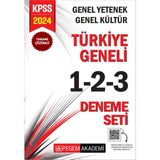 Pegem Akademi Yayıncılık 2024 KPSS Genel Yetenek Genel Kültür Türkiye Geneli Tamamı Çözümlü Deneme Seti