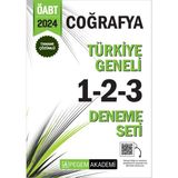 Pegem Akademi Yayıncılık 2024 KPSS ÖABT Coğrafya Tamamı Çözümlü Türkiye Geneli 1-2-3 (3'lü