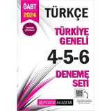 Pegem Akademi Yayıncılık 2024 KPSS ÖABT Türkçe Tamamı Çözümlü Türkiye Geneli 4 - 5 - 6 Deneme Seti