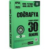 Pegem Akademi Yayıncılık 2025 KPSS Genel Yetenek Genel Kültür Coğrafya Tamamı Çözümlü 30 Deneme